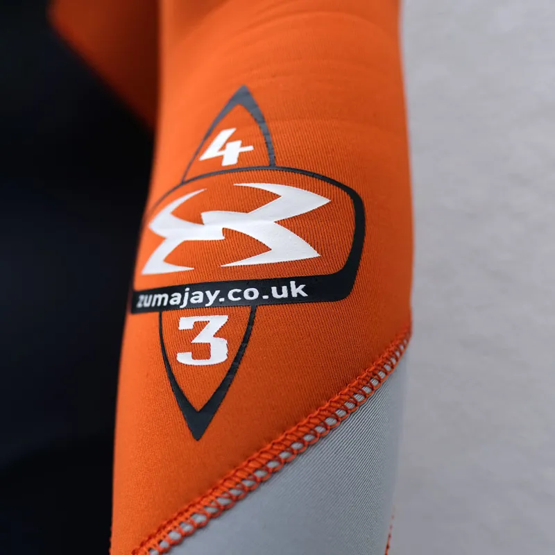 Zuma Jay Junior 4/3 Primo Back Zip Wetsuit Orange-3